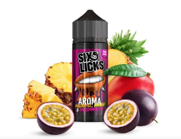 Six Licks - Aroma Pineapple, Mango &amp; Passionfruit 20ml