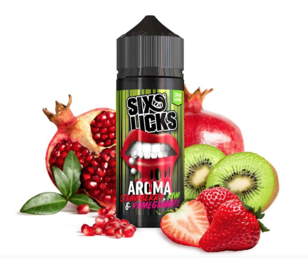 Six Licks - Aroma Strawberry, Kiwi &amp; Pomergranate 20ml